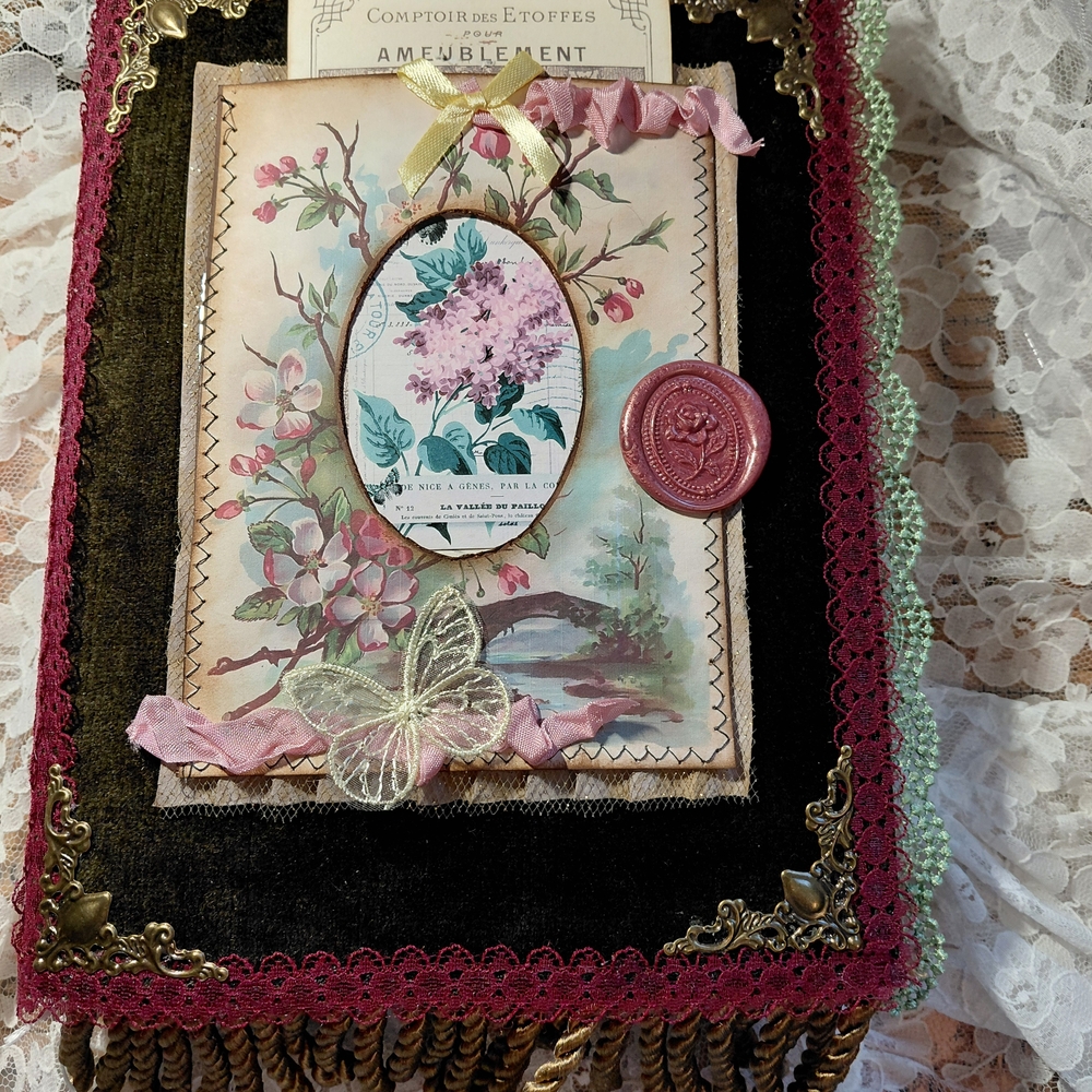 Junk Journal, Garden Theme Handcrafted Journal